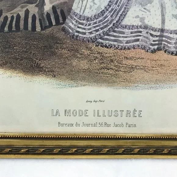 美品】アンティーク LA MODE ILLUSTRÉE 黒フレーム[3673] LA MODE